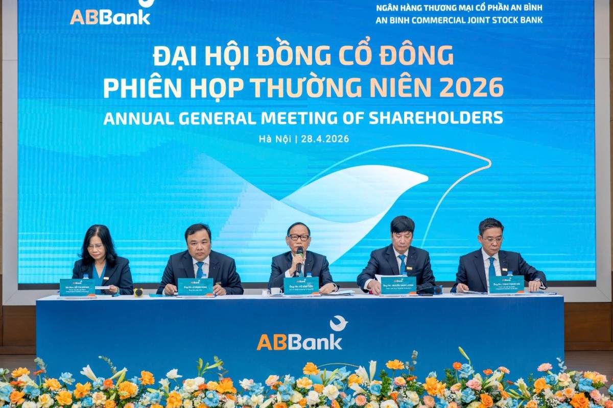 ABBank đạt 1.500 tỷ đồng lợi nhuận trước thuế quý I/2026, đặt mục tiêu 4.500 tỷ đồng cả năm