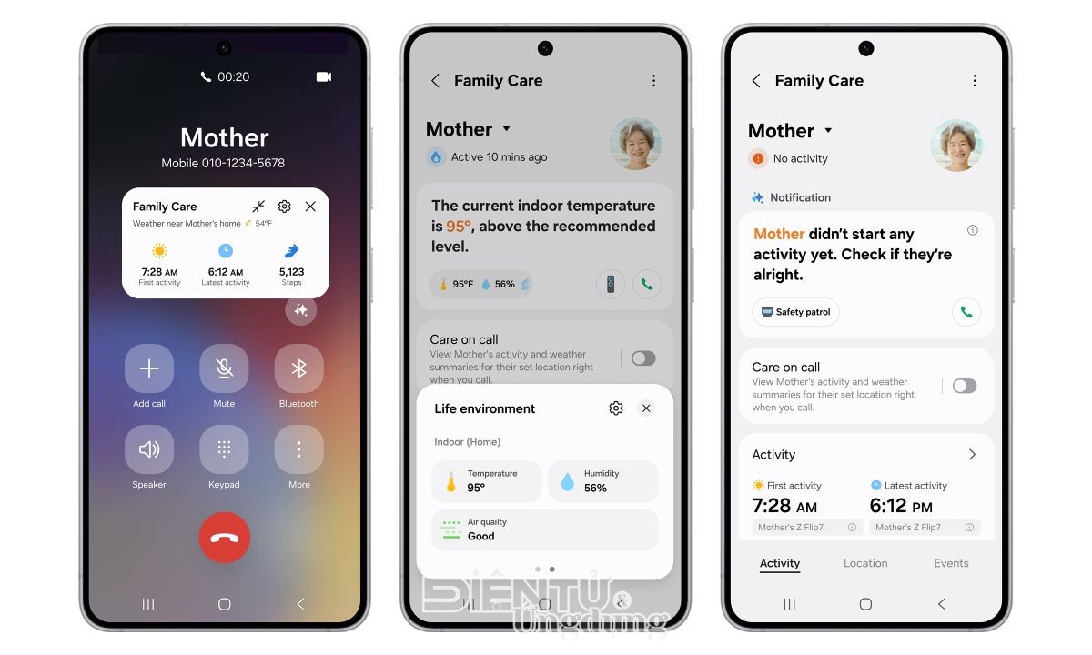 Nâng tầm trải nghiệm, Samsung cập nhật SmartThings Family Care