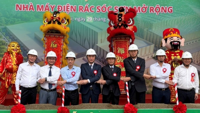 Hà Nội khởi công mở rộng nhà máy điện rác Sóc Sơn