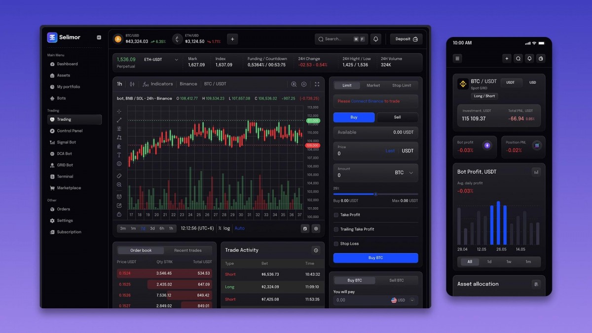 Hệ thống sàn crypto gồm nhiều lớp công nghệ, từ giao diện người dùng đến xử lý lệnh và lưu trữ dữ liệu.