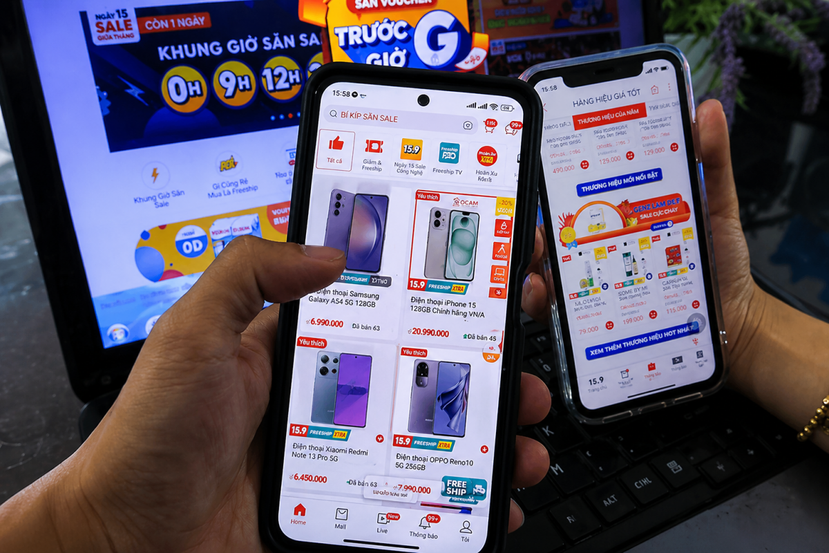 Kênh online ngày càng chiếm ưu thế trong mua sắm thiết bị điện tử.