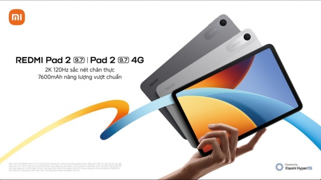 Hướng đến người dùng phổ thông, Xiaomi ra mắt REDMI Pad 2 9.7 giá chỉ từ 4,9 triệu đồng