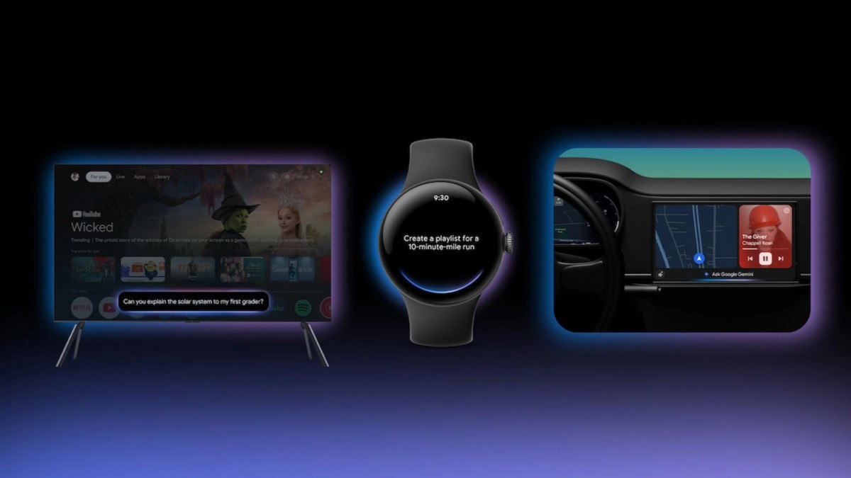 Google mở rộng Gemini lên ôtô, TV, đồng hồ, thay thế trợ lý cũ