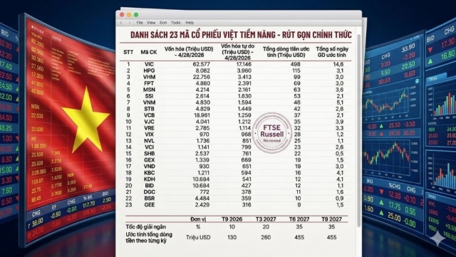 23 Mã cổ phiếu Việt Nam tiềm năng được FTSE Russell vừa cập nhật là gì?
