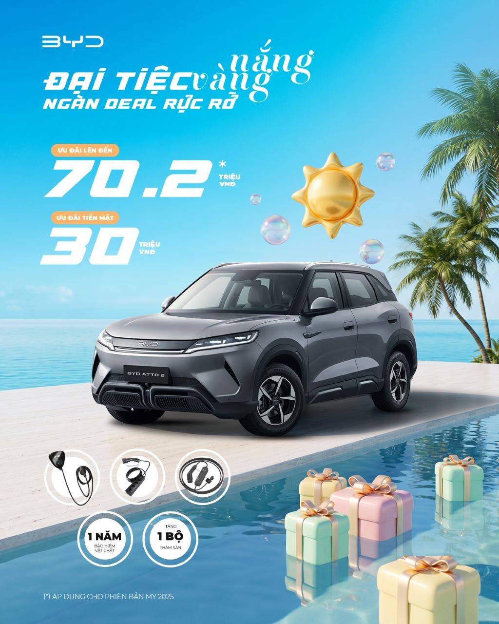 BYD Việt Nam chào hè với ưu đãi 'Đại tiệc nắng vàng - Ngàn deal rực rỡ'