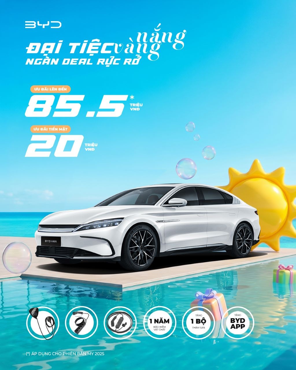 BYD Việt Nam chào hè với ưu đãi 'Đại tiệc nắng vàng - Ngàn deal rực rỡ'