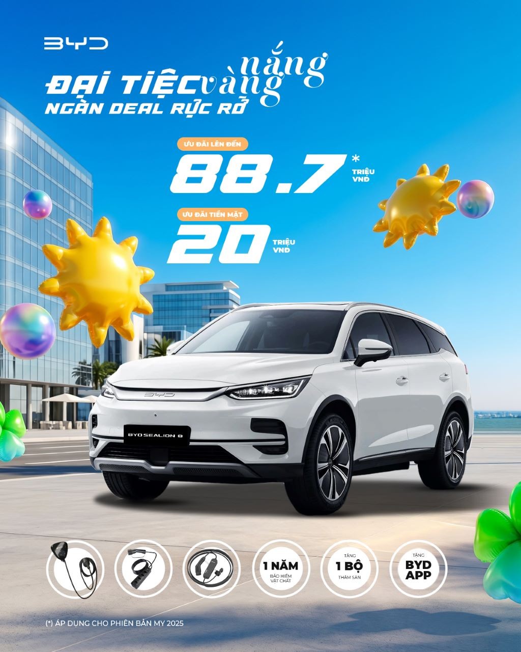 BYD Việt Nam chào hè với ưu đãi 'Đại tiệc nắng vàng - Ngàn deal rực rỡ'