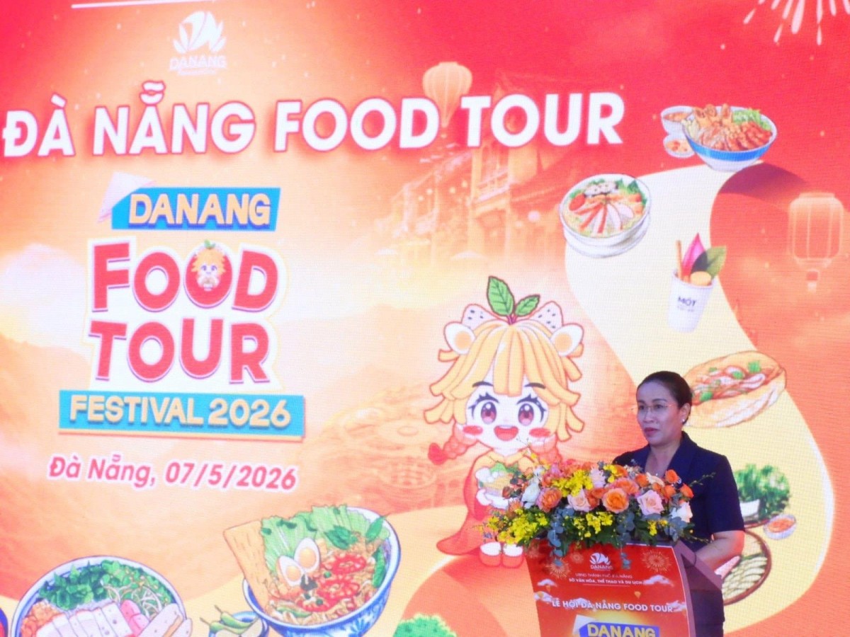  1 / 4  Bà Nguyễn Thị Anh Thi, Phó Chủ tịch UBND TP. Đà Nẵng phát biểu tại buổi lễ.