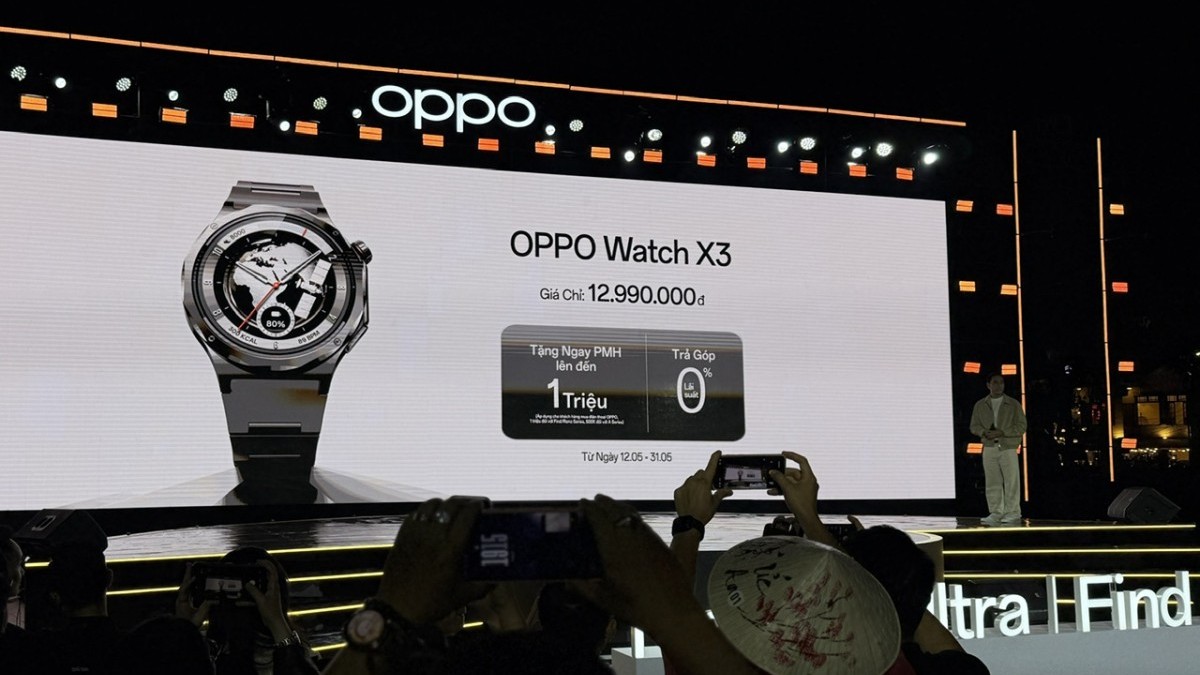 OPPO Watch X3 chính thức lên kệ với giá 12.990.000 đồng