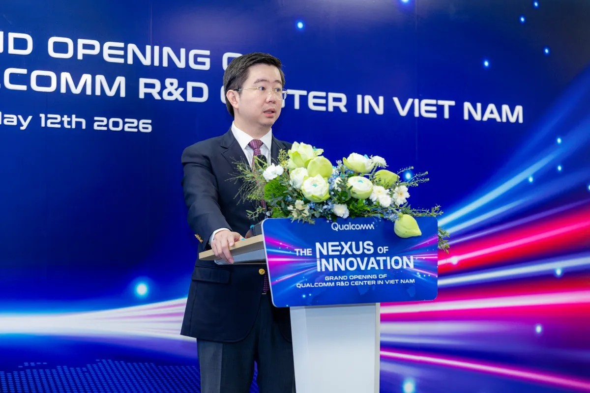 Thứ trưởng Bộ Khoa học và Công nghệ Bùi Hoàng Phương phát biểu tại buổi lễ.