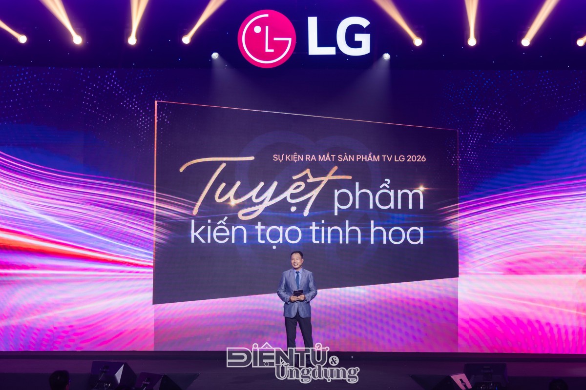 Ông Song Ikhwan - Tổng Giám đốc Kinh doanh & Marketing, LG Electronics Việt Nam, chia sẻ tại sự kiện 2