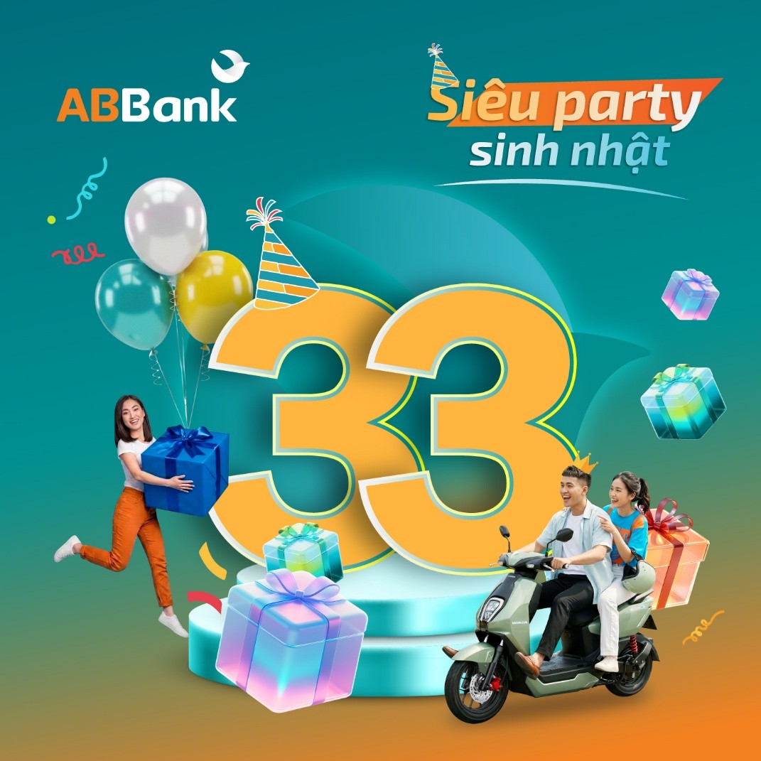ABBank chơi lớn: Tặng 33 xe máy điện cùng hàng chục ngàn quà hấp dẫn cho khách hàng