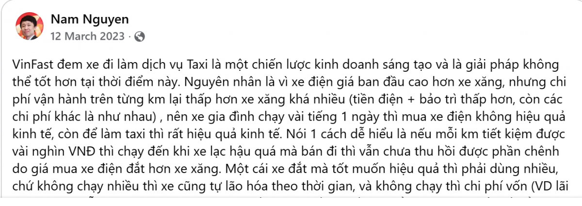 Các dự báo về VinFast