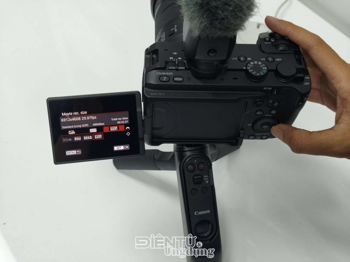Canon ra mắt máy quay EOS R6 V & ống kính Power Zoom dòng L