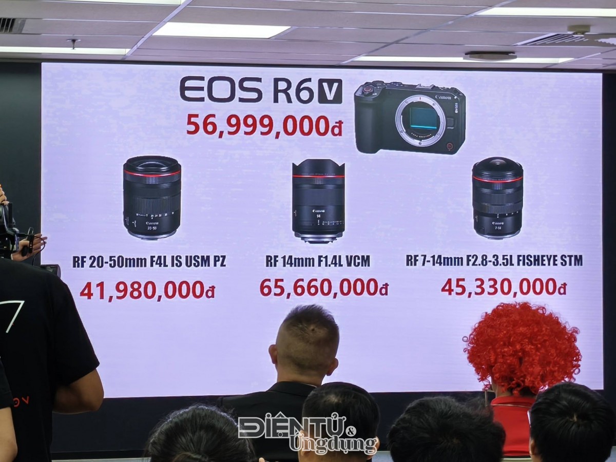Canon ra mắt máy quay EOS R6 V & ống kính Power Zoom dòng L