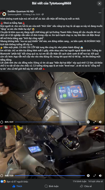 “Một app mở được hai xe?”: Tranh cãi trong cộng đồng xe điện dấy lên lo ngại về an toàn bảo mật