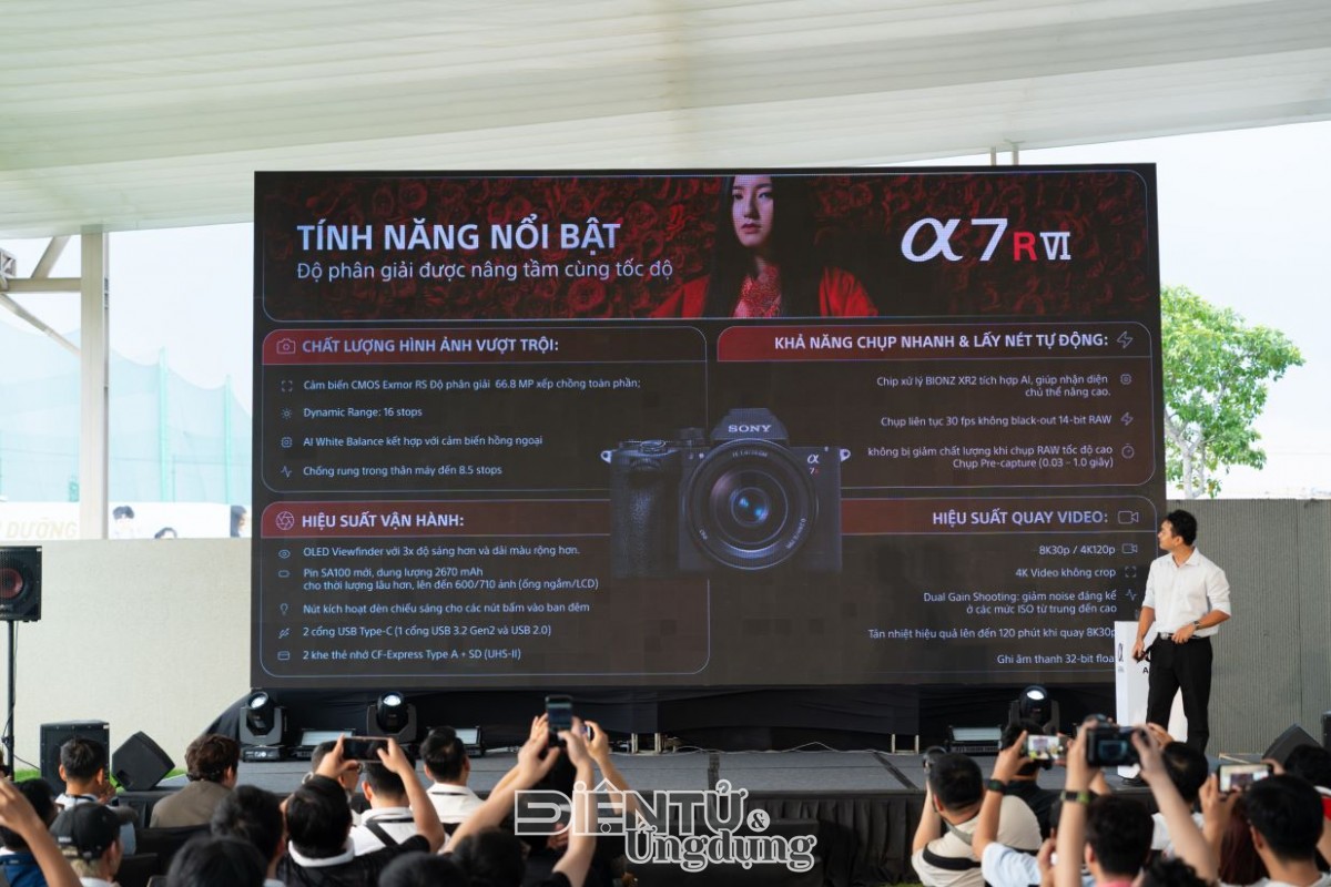 Sony ra mắt Alpha 7R VI và ống kính zoom siêu tele FE 100-400mm F4.5 GM OSS G Master