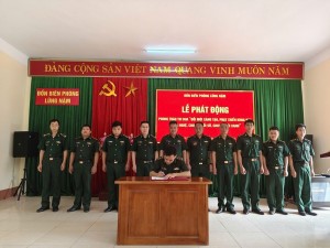 Cao Bằng: Đồn Biên phòng Lũng Nặm phát động thi đua chuyển đổi số
