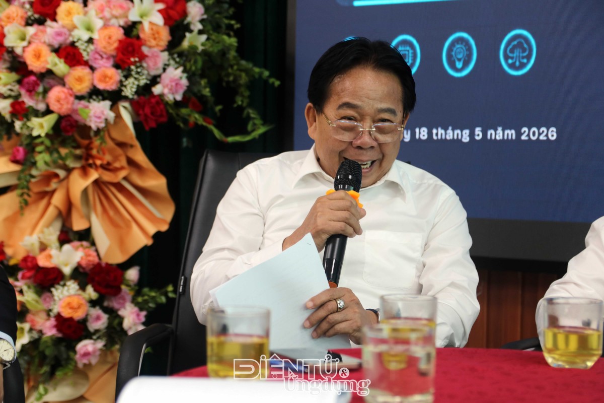 TSKH. Nghiêm Vũ Khải phát biểu tại tọa đàm Ngày Khoa học và Công nghệ Việt Nam 18/5/2026, chỉ ra điểm nghẽn căn bản trong liên kết giữa Nhà nước, nhà khoa học và doanh nghiệp khi triển khai đổi mới sáng tạo