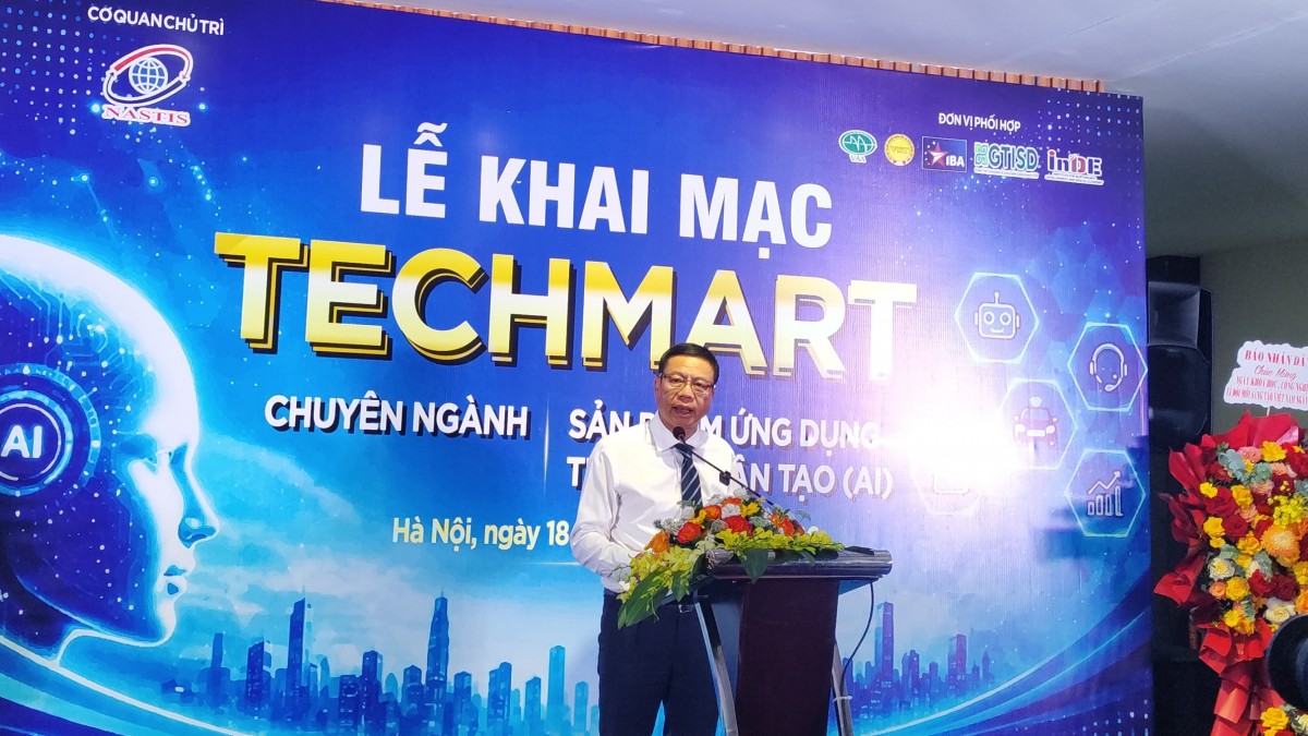 Khai mạc Techmart chuyên ngành sản phẩm ứng dụng trí tuệ nhân tạo