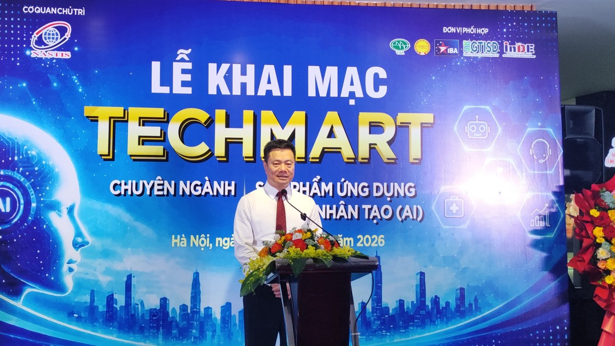 Khai mạc Techmart chuyên ngành sản phẩm ứng dụng trí tuệ nhân tạo