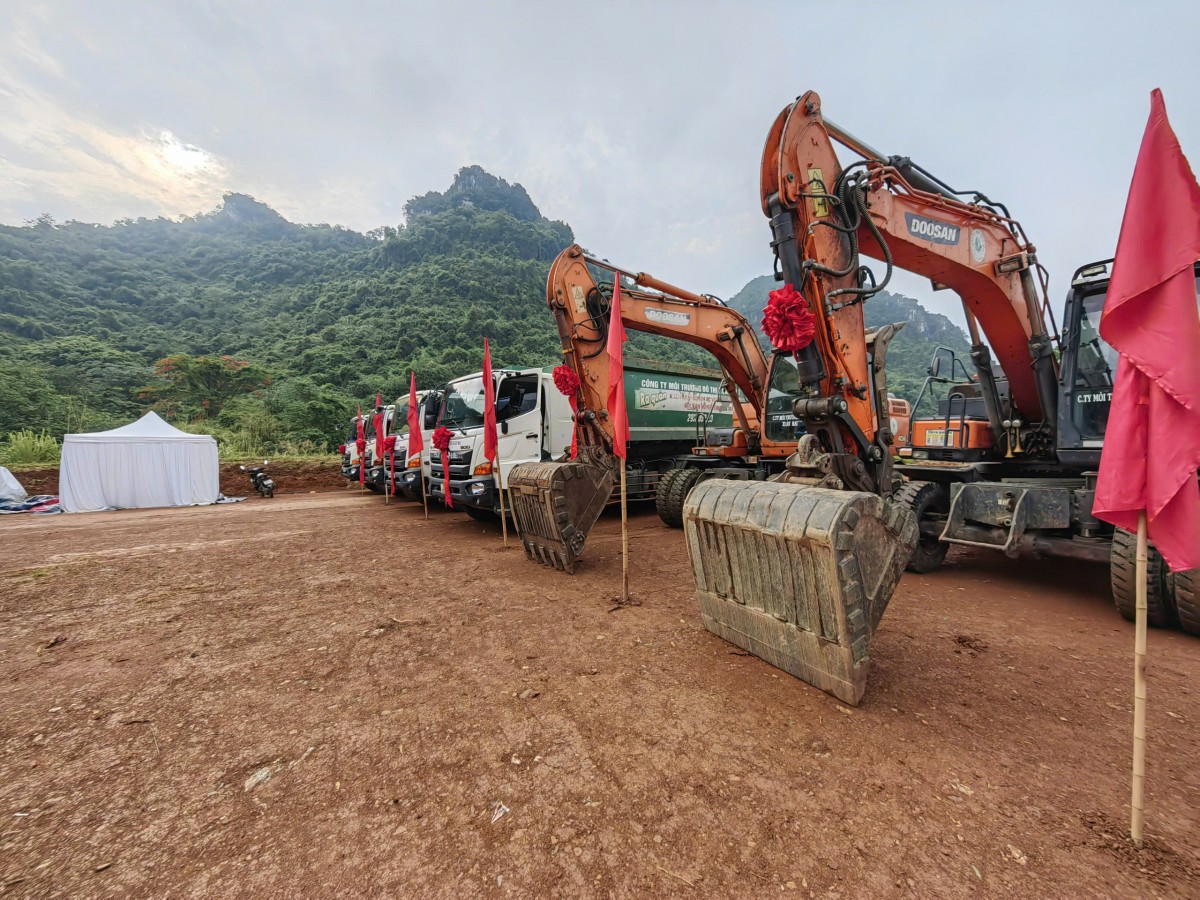Hà Nội động thổ nhà máy điện rác Núi Thoong 5.250 tỷ đồng