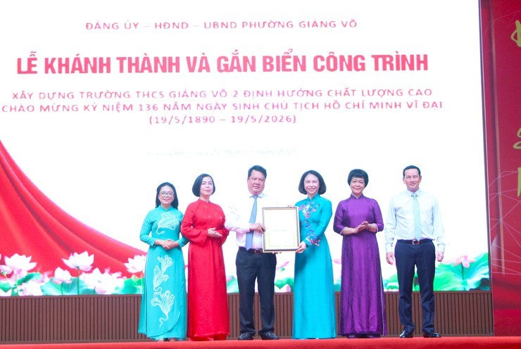 Trường THCS Giảng Võ 2 chính thức khánh thành, mở không gian học tập hiện đại cho học sinh Hà Nội