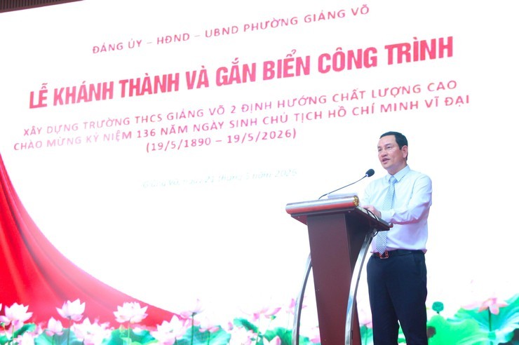 Trường THCS Giảng Võ 2 chính thức khánh thành, mở không gian học tập hiện đại cho học sinh Hà Nội