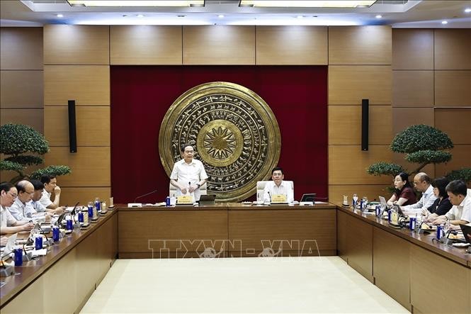 Chủ tịch Quốc hội Trần Thanh Mẫn phát biểu. Ảnh: Doãn Tấn/TTXVN