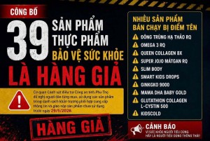 Cảnh báo 39 sản phẩm bảo vệ sức khỏe bị xác định là hàng giả, người dân cần kiểm tra ngay