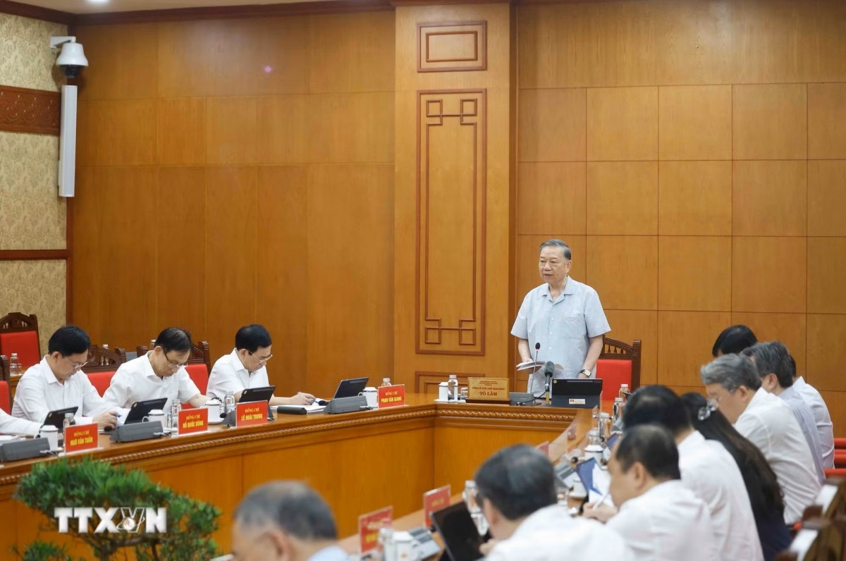 Tổng Bí thư, Chủ tịch nước Tô Lâm nêu 4 gợi ý để nghiên cứu, thảo luận.