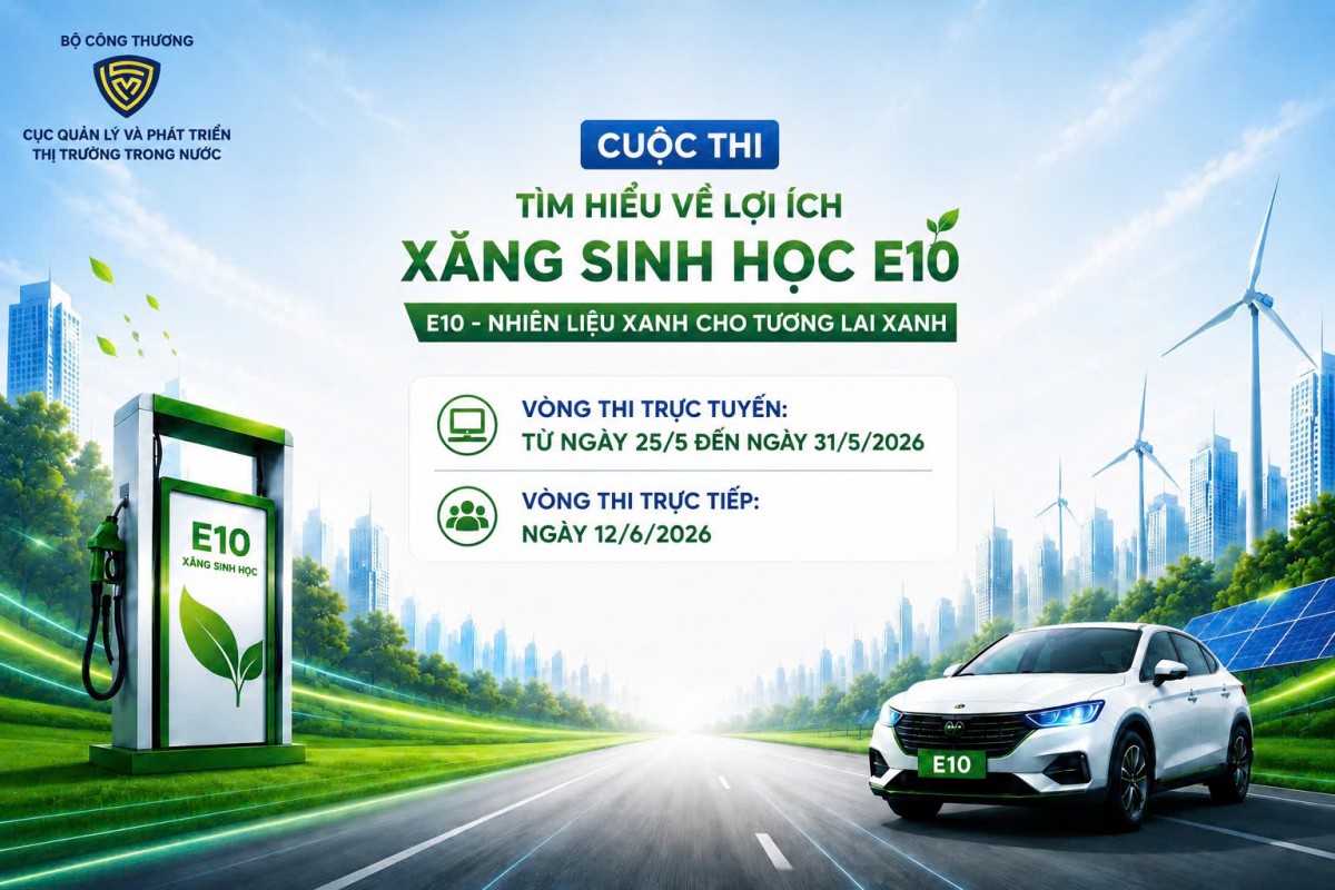 Phát động Cuộc thi Tìm hiểu lợi ích của xăng sinh học E10 Phát động Cuộc thi Tìm hiểu lợi ích của xăng sinh học E10