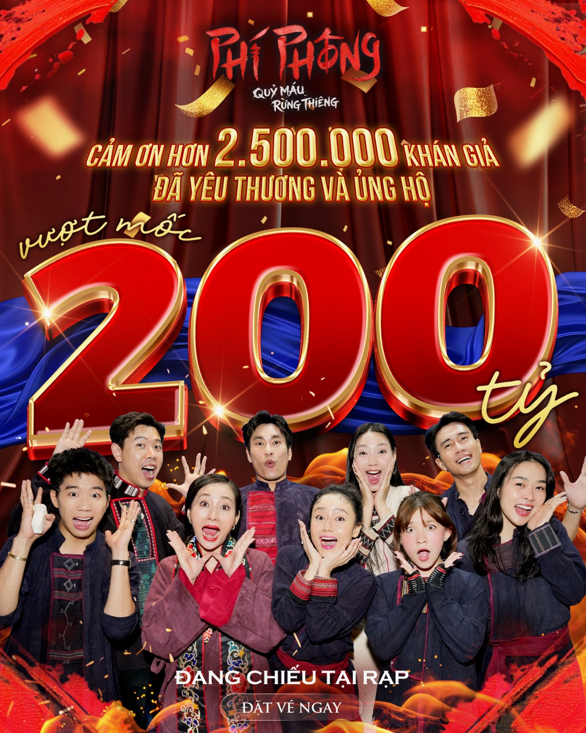 Phí Phông: Quỷ máu rừng thiêng chạm mốc 200 tỷ sau hơn 1 tháng trụ top đầu tại phòng vé Việt Phí Phông: Quỷ máu rừng thiêng chạm mốc 200 tỷ sau hơn 1 tháng trụ top đầu tại phòng vé Việt