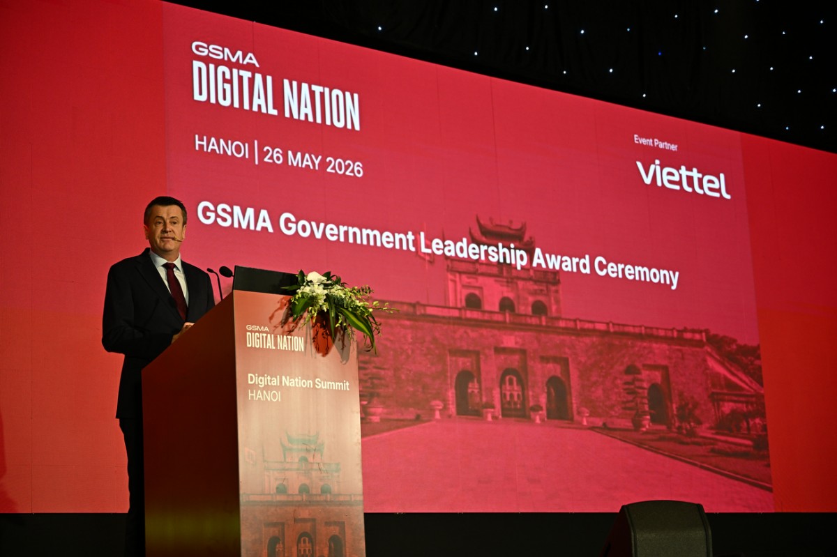 Việt Nam nhận Giải thưởng Lãnh đạo Chính phủ 2026 của GSMA về chuyển đổi số Việt Nam nhận Giải thưởng Lãnh đạo Chính phủ 2026 của GSMA về chuyển đổi số