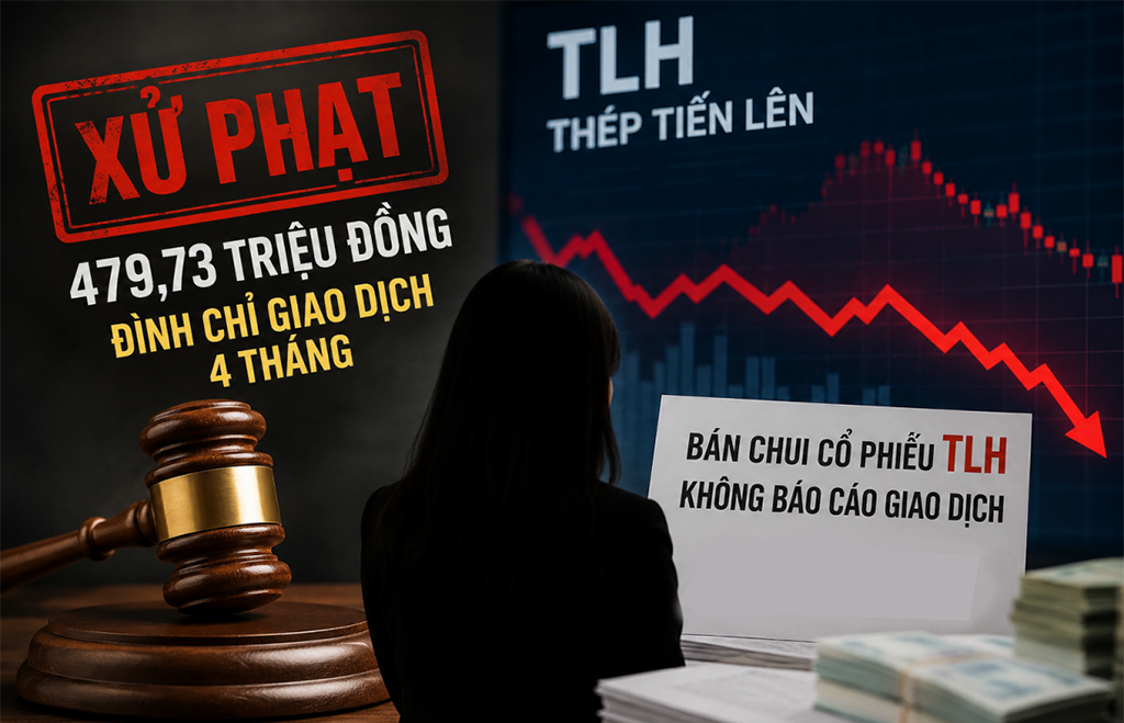 Người nhà lãnh đạo Thép Tiến Lên bị phạt gần 480 triệu đồng vì bán chui cổ phiếu Người nhà lãnh đạo Thép Tiến Lên bị phạt gần 480 triệu đồng vì bán chui cổ phiếu