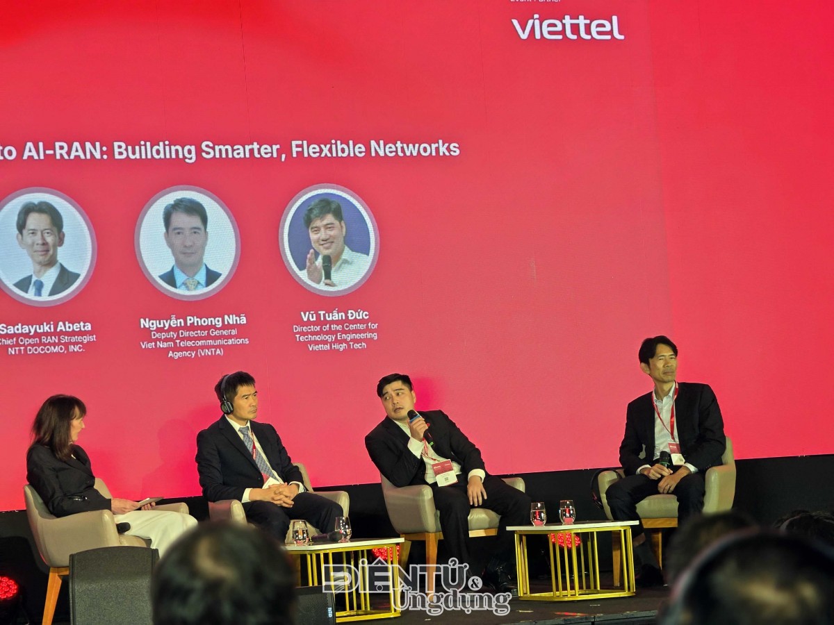 Ông Vũ Tuấn Đức, Giám đốc Trung tâm Kỹ thuật Công nghệ Viettel High Tech xác nhận Viettel đã triển khai thành công 20.000 trạm Open RAN, minh chứng cụ thể cho năng lực làm chủ kiến trúc mạng mở của doanh nghiệp viễn thông Việt Nam Ông Vũ Tuấn Đức, Giám đốc Trung tâm Kỹ thuật Công nghệ Viettel High Tech xác nhận Viettel đã triển khai thành công 20.000 trạm Open RAN, minh chứng cụ thể cho năng lực làm chủ kiến trúc mạng mở của doanh nghiệp viễn thông Việt Nam