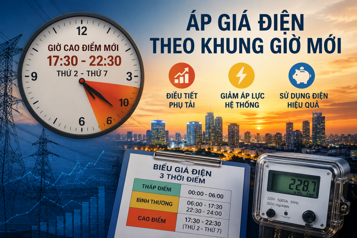 Giờ cao điểm điện mới áp dụng từ tháng 6 ra sao?