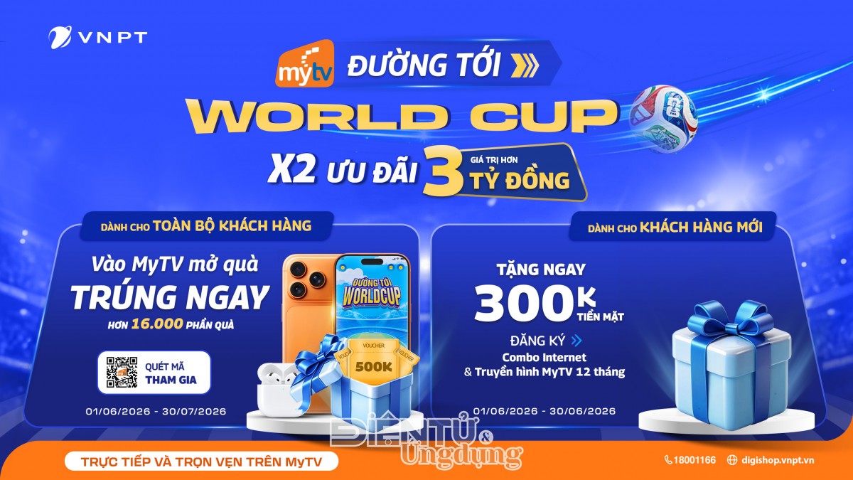 VNPT ưu đãi lớn mùa World Cup 2026