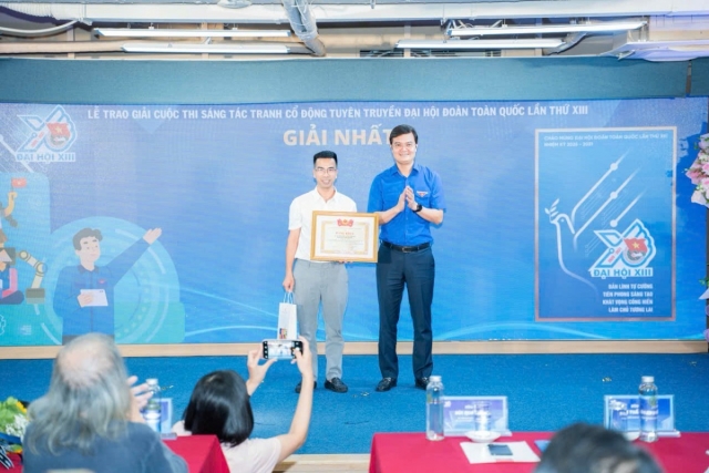 Trao giải Cuộc thi Sáng tác tranh cổ động, tuyên truyền Đại hội Đoàn toàn quốc lần thứ XIII