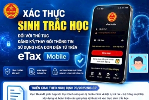Hướng dẫn xác thực sinh trắc học trên ứng dụng Etax Mobile