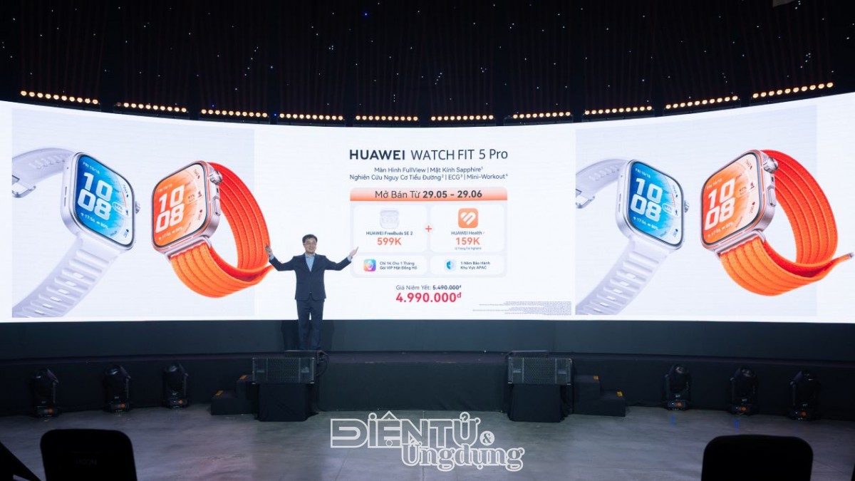 Huawei chính thức ra mắt WATCH FIT 5 Series tại Việt Nam Huawei chính thức ra mắt WATCH FIT 5 Series tại Việt Nam