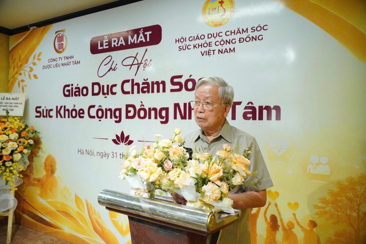 Thành lập Chi hội Giáo dục chăm sóc sức khỏe cộng đồng Nhất Tâm tại Hà Nội