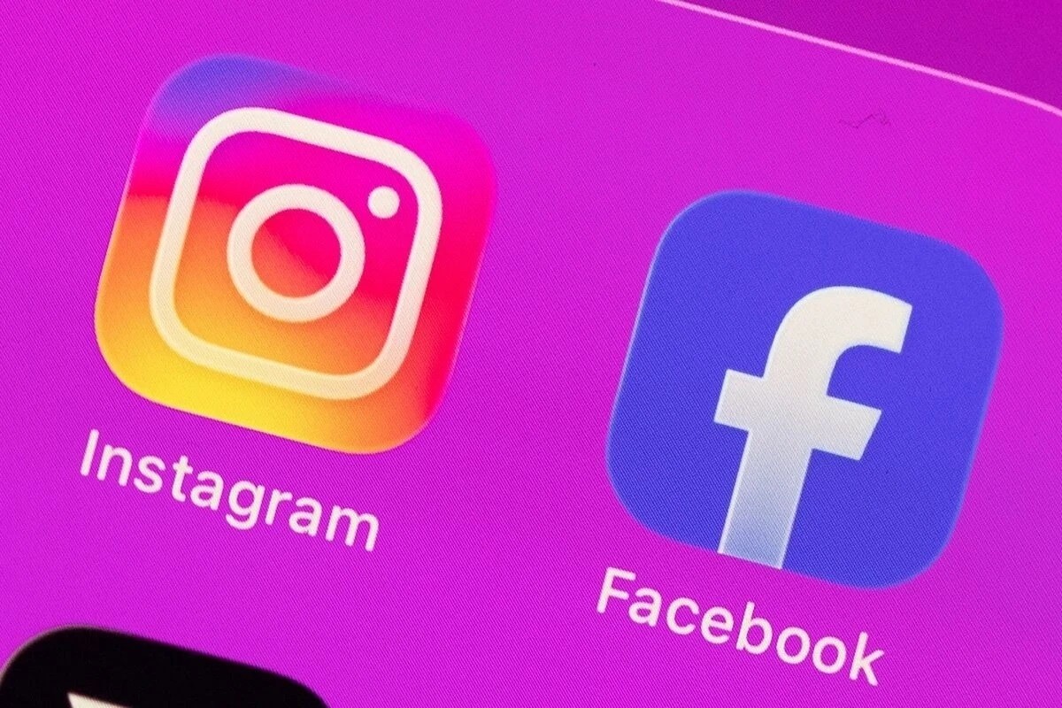 Biểu tượng của Instagram và Facebook. (Ảnh: Bloomberg) Biểu tượng của Instagram và Facebook. (Ảnh: Bloomberg)