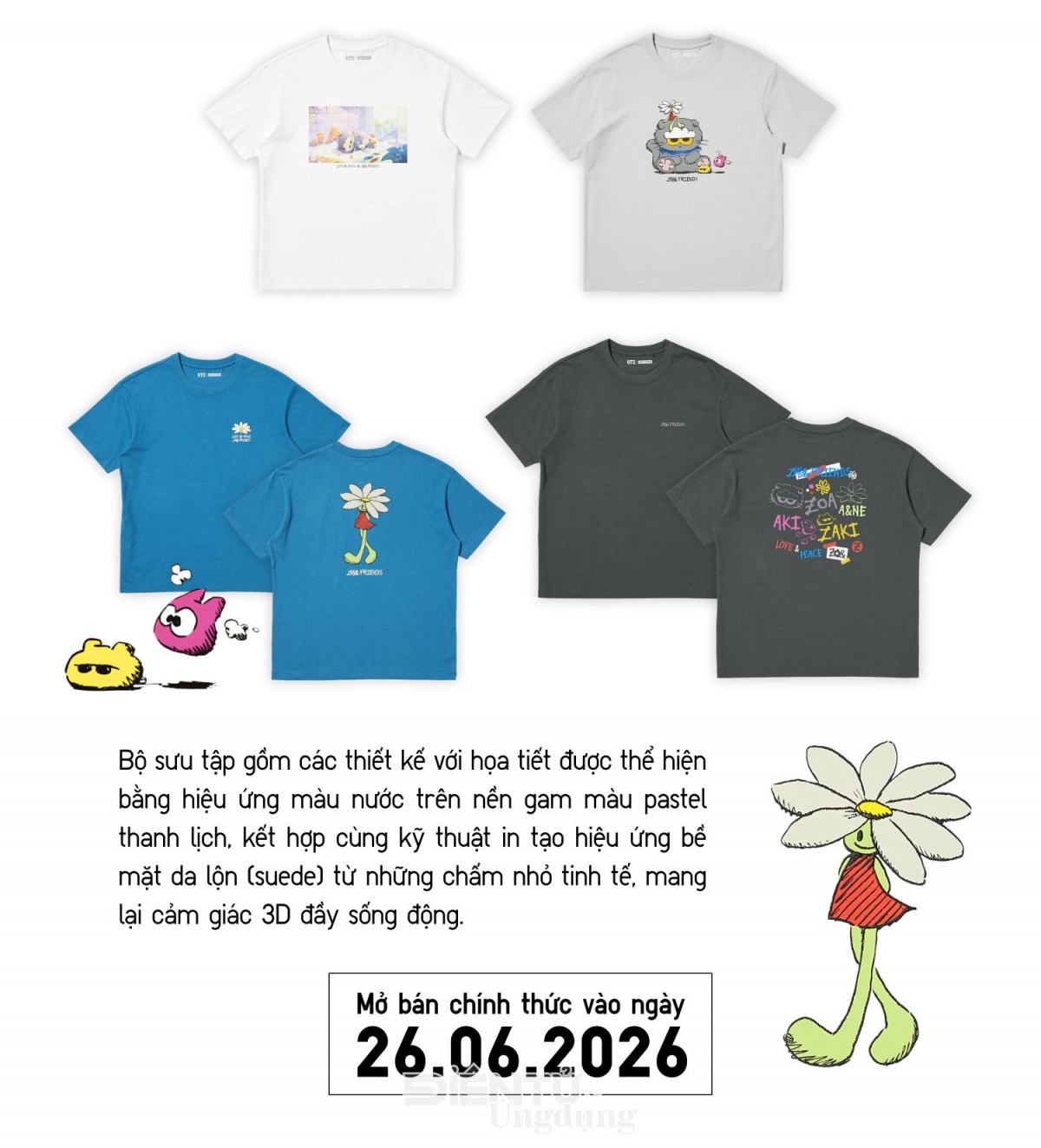 UNIQLO ra mắt BST áo thun UT mới kết hợp cùng ZO&FRIENDS