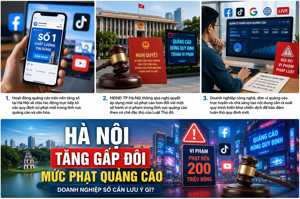 Hà Nội tăng gấp đôi mức phạt quảng cáo những điều doanh nghiệp số cần biết