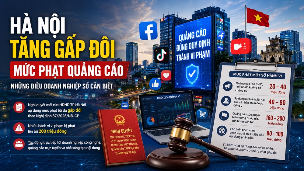 Hà Nội tăng gấp đôi mức phạt quảng cáo những điều doanh nghiệp số cần biết