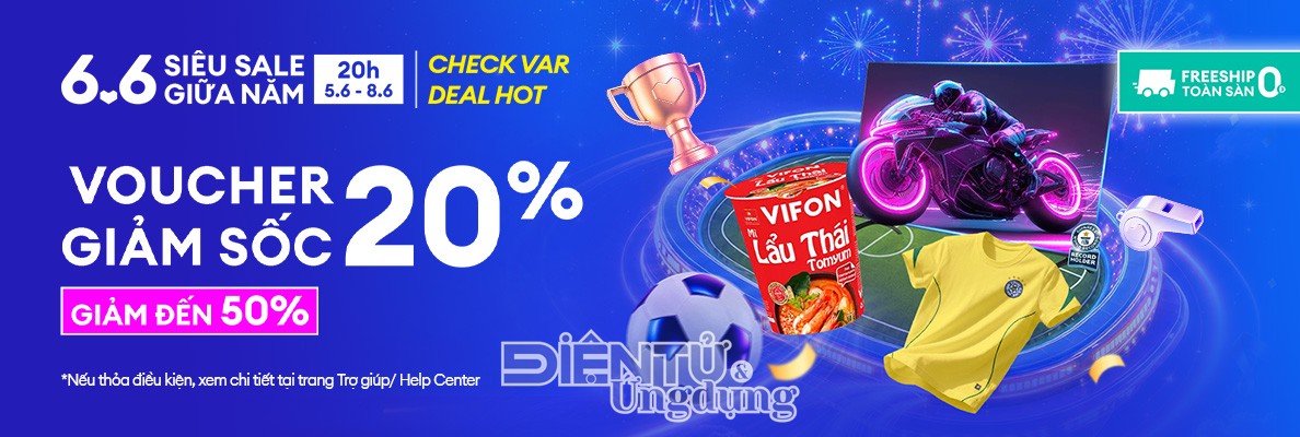 siêu sale giữa năm 6.6