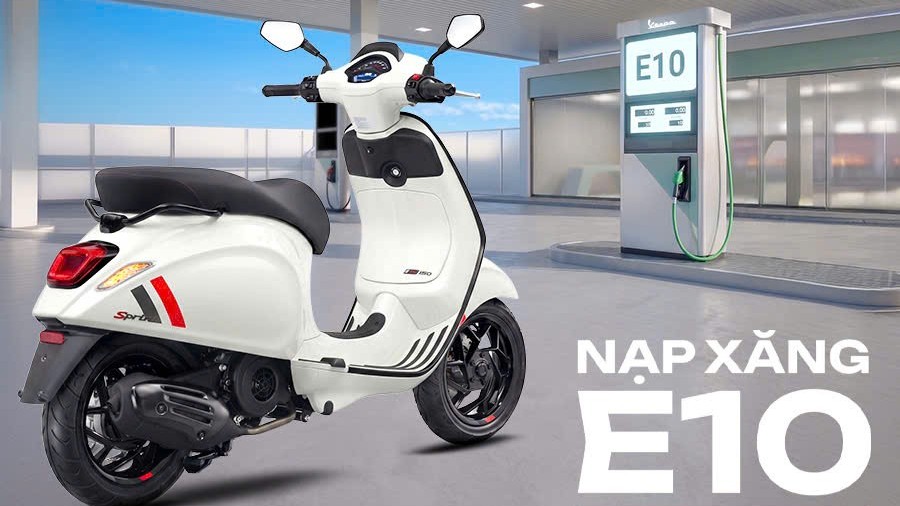 Toàn bộ các dòng xe của Piaggio Việt Nam đều tương thích với xăng sinh học E10