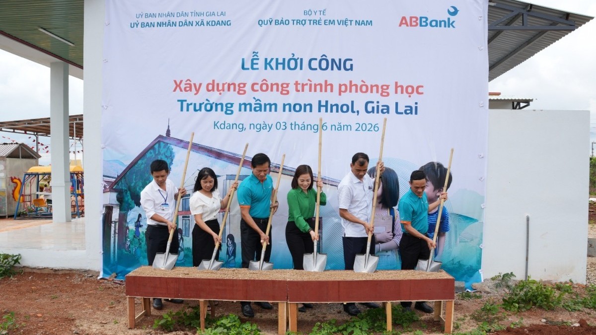 ABBank đầu tư 1 tỷ đồng xây phòng học cho trẻ em vùng khó khăn Gia Lai