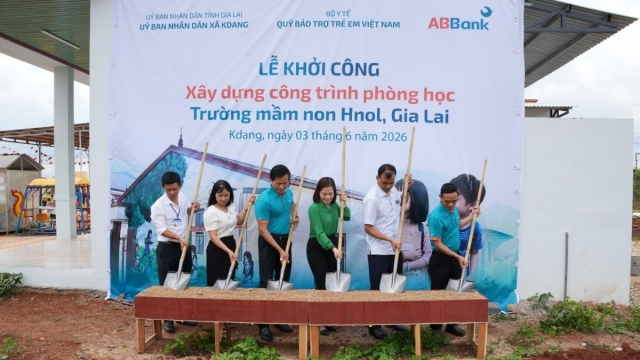 ABBank đầu tư 1 tỷ đồng xây phòng học cho trẻ em vùng khó khăn Gia Lai